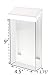 Marketing Holders Outdoor Brochure Holder Box Clear with White Lid Holds 4