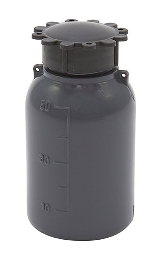Dynalon 201295-0050 Gris étroit Bouche gradué en polyéthylène basse densité Bouteille avec insert de cou, 50 ml Cover