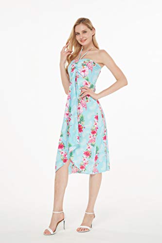 Image of Women's Hawaiian Luau Halter Dress in Signature Prints