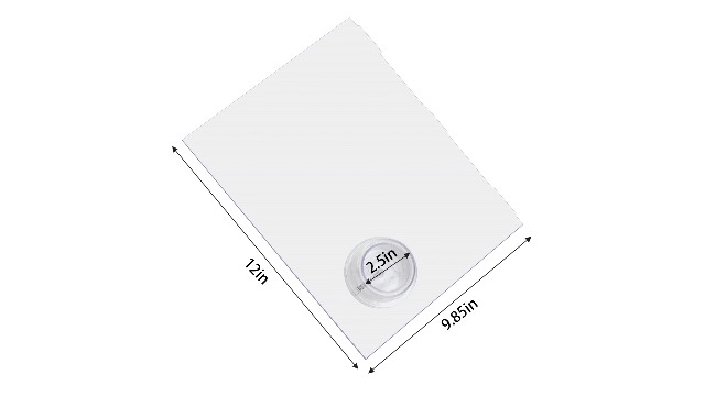 Liyquint RV Screen Door Slider Panel – Clear Acrylic, 12" X 9.85", With Push-Down Knob Opener – Part #239061 – Fits Most RV & Trailer Screen Doors