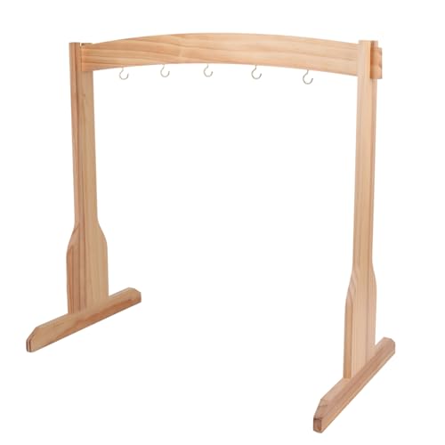 Chime Stand, Gong Target Stand, Koshi Chime Stand can hold a gong or five Chimes, Chimes Stand is easy to assemble for Sound Healing, Meditation