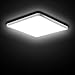 LED Deckenleuchte Flach 24W 30cm, SUNZOS 4500K 2750LM Deckenlampe Led Panel für Lampe Wohnzimmer, Schlafzimmer, Küchenlampe, Balkon, Esszimmer, Badezimmer Lampe, Neutralweiß Led Lampen Deckenlampen