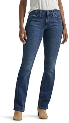 Lee Women's Legendary Mid Rise Bootcut Jean Compass 14