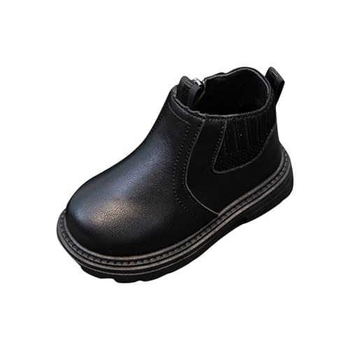Girls Chelsea Boots Fashion Side Zipper Ankle Boots Fall Winter Fashion Combat Shoes for Toddler/Little Kid/Big Kid