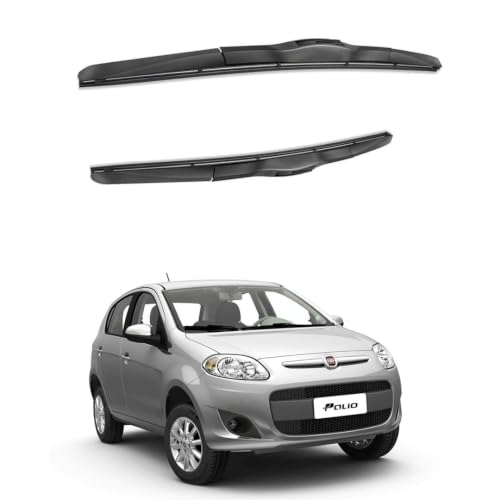 Image of Oshotto Frameless (O.E.M Type) Replacement Wiper Blades Compatible with Fiat Palio (24 inch / 18 inch)