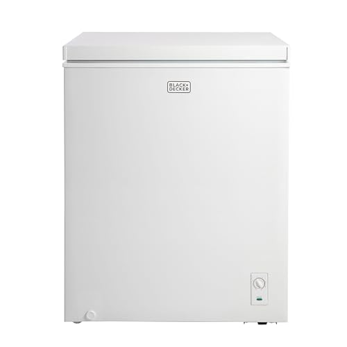 BLACK+DECKER 5.0 Cu. Ft. Chest Freezer, Holds up to 175 Lbs. of Frozen Food with Organizer Basket