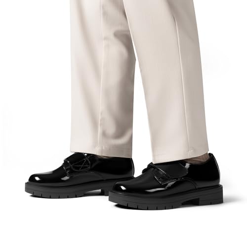 Image of DREAM PAIRS Boys' Uniform & School Shoes Dress Slip-On Loafers Casual Flat Shoes (Toddler /Little Kid /Big Kid)