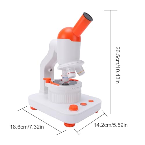 Kit de microscope biologique Goshyda double éclairage LED et batterie 2000 MAh
