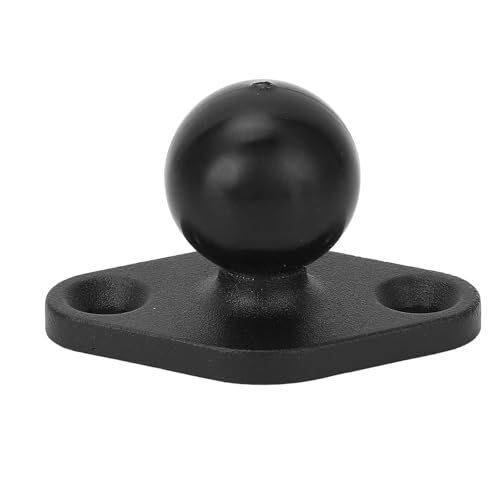 Ball Mount Base 1 Inch Aluminum Alloy Rubber Universal Electronic Device Mounting Base with AMPS Hole for Boats Kayaks Semi Trucks Cars