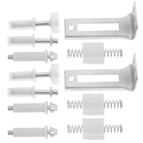 Kit de Herrajes para Puerta Bifold jojofuny con Pivotes Superiores de Acero Inoxidable y Plástico para Instalación Fácil en Puertas de Clóset miniatura 1