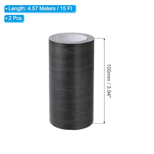 Image of PATIKIL Wood Grain Repair Tape 4 inch x15ft,2 Pcs Self Adhesive Realistic Textured Repair Tape Patch for Floor Door Table Cabinets Desk,Ebony