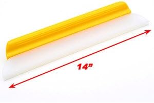 One Pass Hydroglide 14" Waterblade Silicone Y-Bar Squeegee Yellow