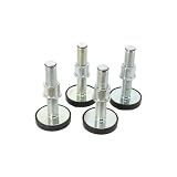 Lfhelper Drehteller Tragarmteller, 4X Gummiteller für Hebebühne, 240mm Höhe