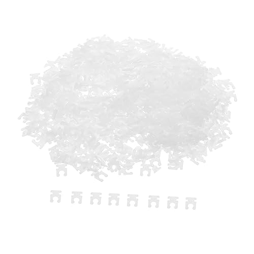 MOBUTOFU 2000個 カードセカンド パラ 時計アクセサリー 時計ガスケット 修復者 停止 キット 腕 タイムクラウン ストッパー 修理ツール タイムストッパー プラスチック 白い