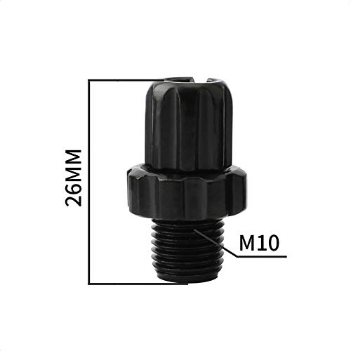 Aleoed Black/Silver Bicycle M10 Brake Cable Handle Lever Adjusting Screws Fastener Bolt 10Mm Brake Accessorie For Mountain Road Bike Mtb (Black) #TOP3