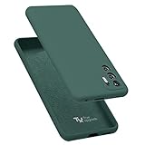 TRUEUPGRADE Liquid Silicone Back Cover Case Compatible for Redmi Note 10T 5G | Microfiber Inside | 360 Degree Protection Back Case Cover for Xiaomi Redmi Note 10T 5G - Green