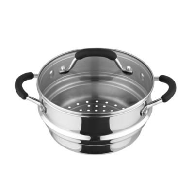 Lakeland Stainless Steel Universal Steamer Pan - Fits 18 & 20cm Saucepans