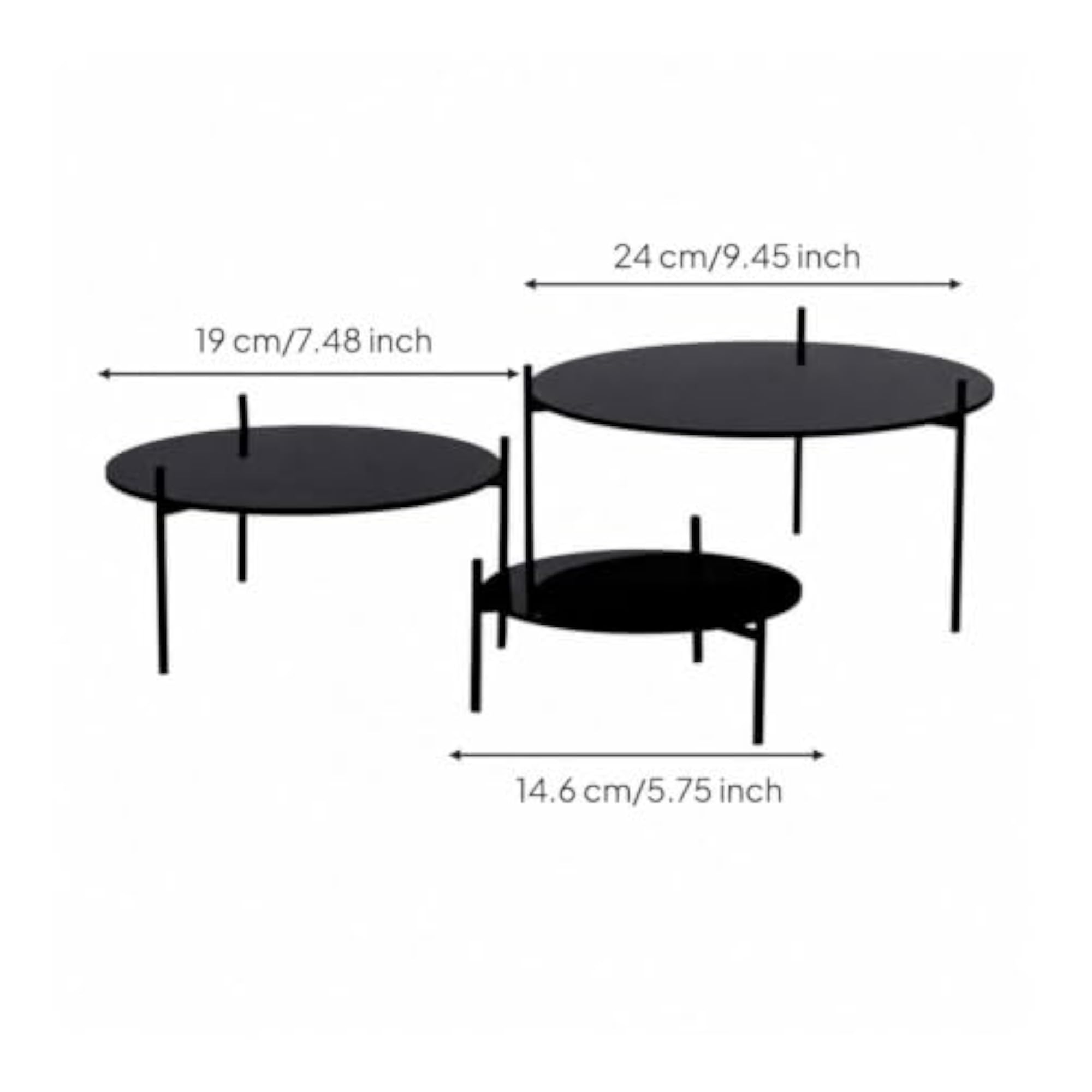 Stable Black Dessert Display Stand