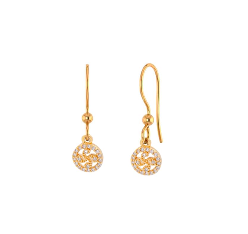 Boucles d'oreilles zircons blancs et croix basque Lauburu en cadeau