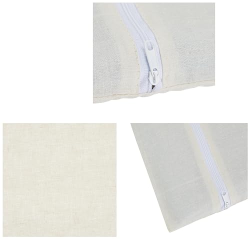 Image of Amazon Brand - Solimo Cotton Saree Bags /Covers with Zip Closure|Wardrobe Organizer with Mesh Window|Single Size (14 x 16 inches)|Pack of 8, Beige