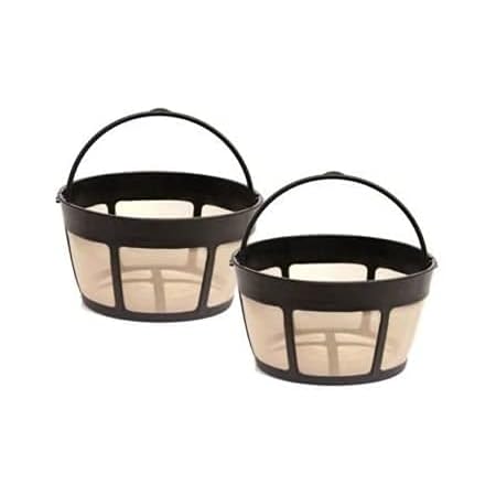 Confezione 2 Filtri Caffè Riutilizzabili Metallo Oro Permanenti - Foto 3