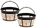 2 Pack Cuisinart Gtf-b Gold Tone Coffee Filter 8-12 Cup Permanent Basket Style