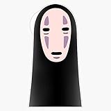 No Face 3 Sticker Vinyl Waterproof Sticker Decal Car Laptop Wall Window Bumper Sticker 5'