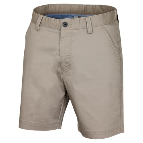 Calvin Klein Mens Campus Chino Lightweight Shorts - Stone - 34" Waist