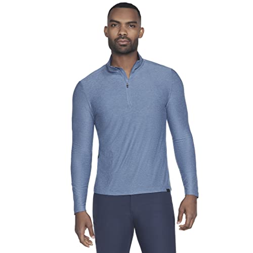 Chemise zippée manches longues Skechers Go Dri idéale du bureau au sport