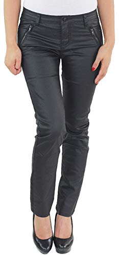 Sotala Damen Röhren Skinny Biker Hose Kunstlederhose Slim Fit...