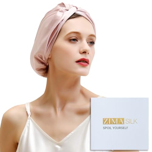 M-bestl 2 Pack Microfiber Hair Towel Wrap,Hair Drying Towel with Button, Hair Towel Turban,Quick Dry,Anti-frizz,Absorbent Head Towel (Pink&Beige)