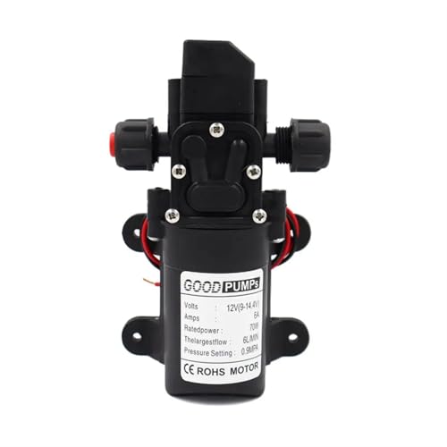 Pompe à eau 12V haute pression 72W 6L/Min auto-amorçante