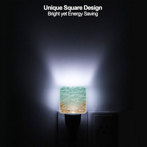 Image of Futterya Plug-in LED Night Light, Summer Sea Ocean Set of 2 Dusk-to-Dawn Auto Sensor Decor Lamp