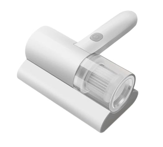 Aspirador eliminador de ácaros, onda de calor de 50 °C, succión fuerte de 10 Kpa, desinfectante de colchón inalámbrico de mano con 60 minutos de tiempo de funcionamiento para cama, sofá, alfombra