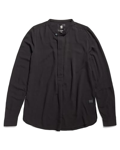 Miniatura 5 de G-Star Raw Camiseta De Manga Larga Con Media Placa, Negro Dk Black D24441-D523-6484, Xs Para Mujer
