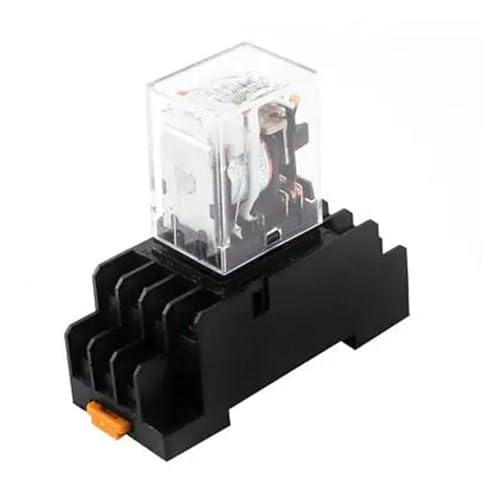 Relé de bobina de la CA 380V perno de la bobina 14 con zócalo 4PDT para cuadros eléctricos