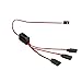 NATEFEMIN 3-Way Wire LED Light On/Off Switch Y Cable for SCX10 TRX-4 1/10 RC Crawler Car Replacement Spare Parts Accessory Part
