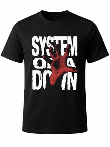 Catálogo de Playeras Full Print los 5 más buscados. 40 W P Wear Print Playera System of a Down Mano roja Rock (Extra Grande)