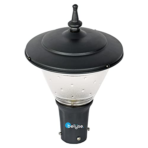 Image of Belyse Bonic Garden Lights for Home Gate, 21 CM, Gate Lamps for Outdoor Weatherproof, Stylish Garden Outdoor Light Lamp (Grey, Pack of 2)