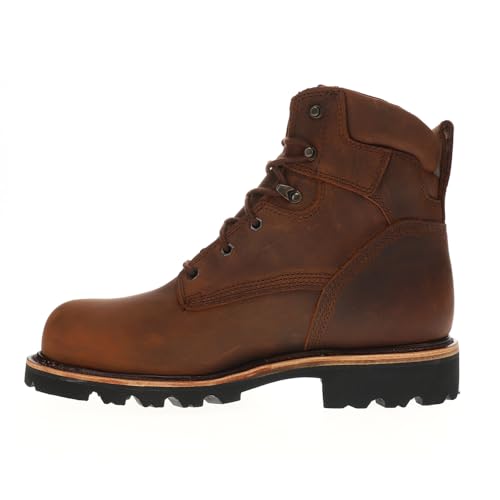 Chippewa Mens Super Dna 6 Inch Waterproof Steel Toe Lace Up Work/Duty - Brown - Size 12 E3