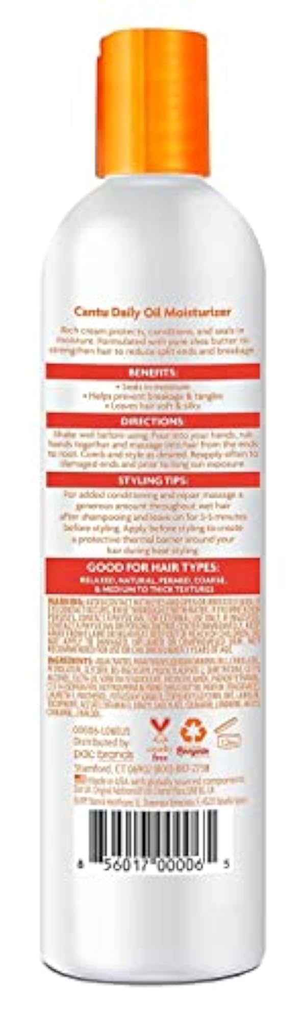 Shea Butter Daily Oil Moisturizer 13oz, Skin Care Gift