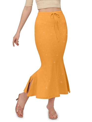 Image of Mehrang Stretchable Shimmer Saree Shapewear Petticoat for Women, Skirts for Women,Shape Wear Dress for Saree