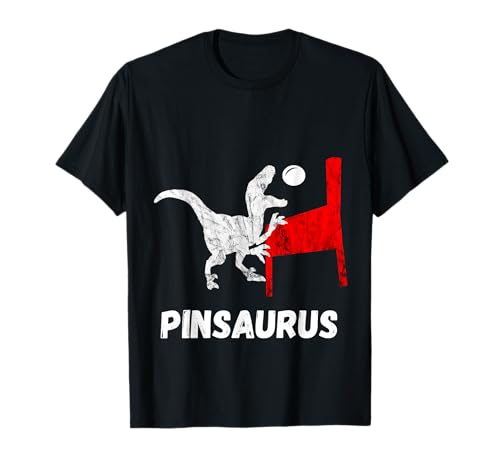 Dinosaurs Pinball Gamer Trex Pinball Machine Flipping Camiseta Camiseta