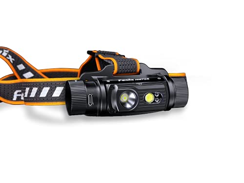 FENIX HM70R LED naglavna svjetiljka s maks. Reflektor od 1600 lumena + maks. Reflektor od 400 lumena + crveno svjetlo, maksimalno 100 sati, USB-C kabel za punjenje