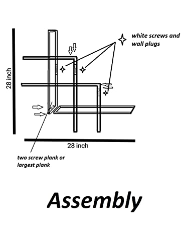 Shoper cart Wall Shelves for Living Room Stylish Wooden,Wall Mounted Book Shelf,Wall Shelf for Photos, Decorations, in Living Room, Kitchen, Hallway, Bedroom, Bathroom(Bent shelve) (Brown) - Image 3