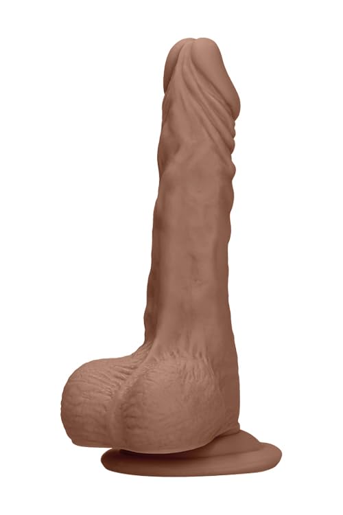Shots Realrock Skin - 10'' / 25cm Dong With Testicles - Tan