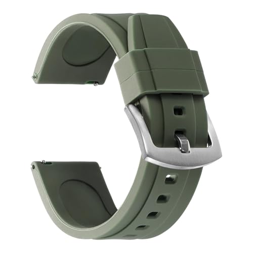 [LYBELIRH] 20mm 22mm VR VX|[ct@bVxg s[X FKM EHb`Xgbv o[EHb`oh Xgoh ZCR[Ή IKΉ JVIΉ(Army green,20mm)