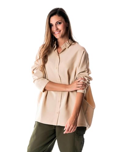 Blusa Manga Larga Ancha Tencel 2716