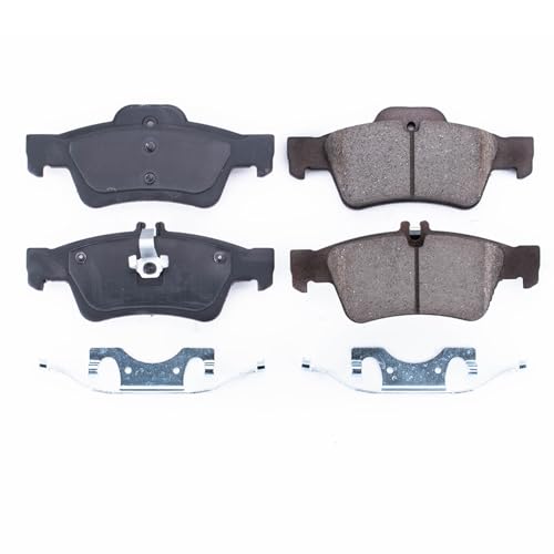 Image of PowerStop Rear Brake Pads for Mercedes-Benz CL500 2003-06 |CL550 2007-14 |CL600 2007-14 |CLS400 2015-17 |CLS500 2006 - Z17 Ceramic Brake Pads with Installation Hardware, 17-986