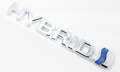 Aunoc For Subaru HYBRID 3D Decal Badge Emblem Sticker REAR SIDE Car Auto Body ABS 1Set